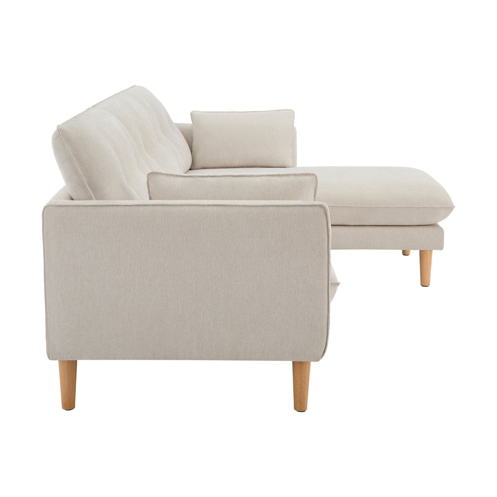 Dusklia - Shoreditch Right Hand Chaise Sofa - Natural