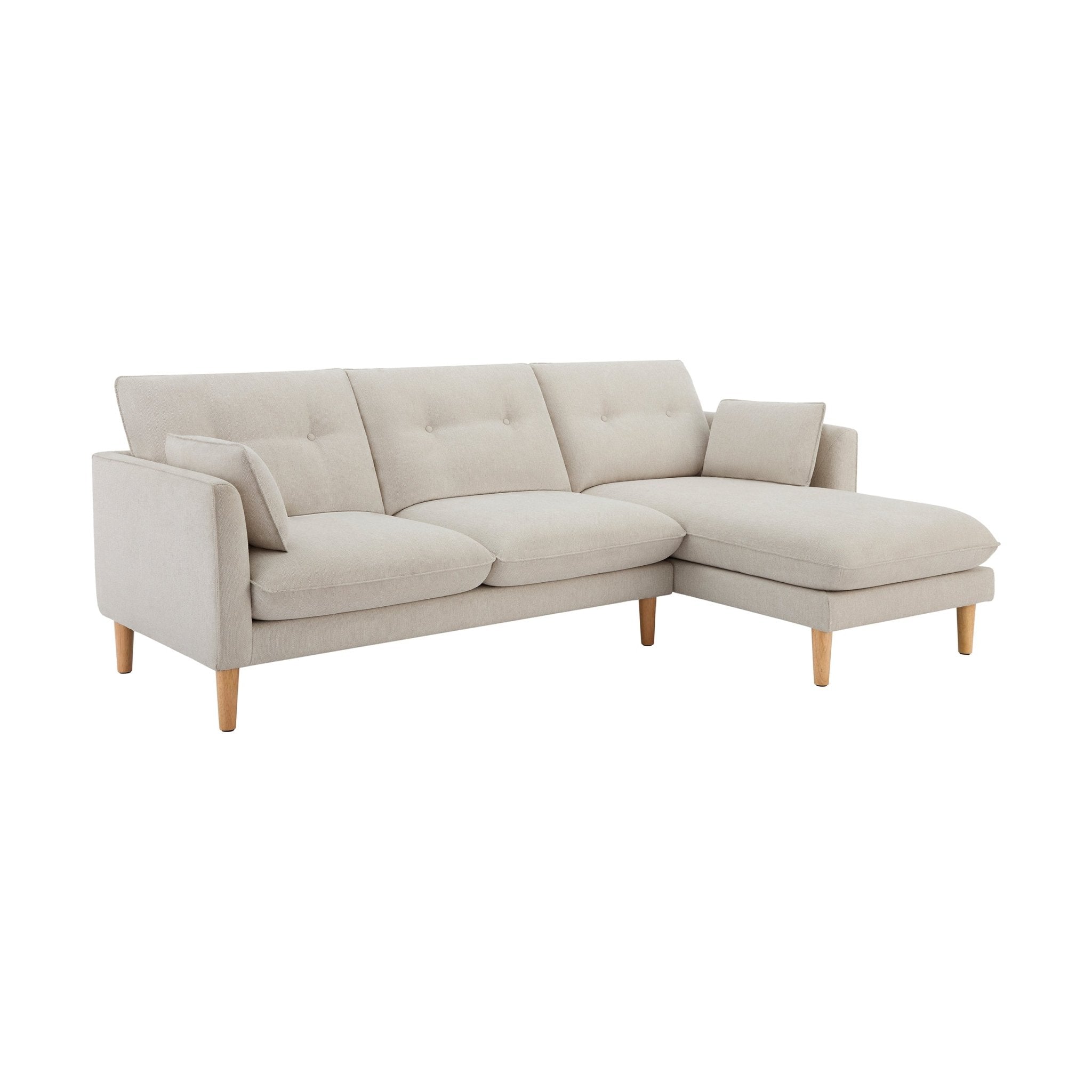 Dusklia - Shoreditch Right Hand Chaise Sofa - Natural