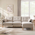 Dusklia - Shoreditch Right Hand Chaise Sofa - Natural
