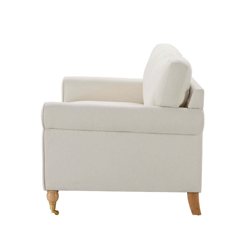 Dusklia - Sicily 2 Seater Sofa - Cream Linen