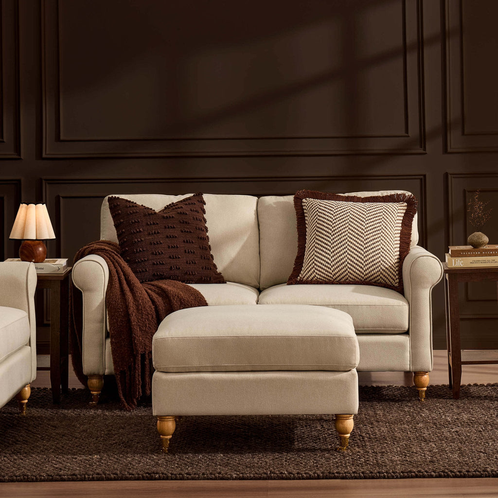 Dusklia - Sicily 2 Seater Sofa - Cream Linen
