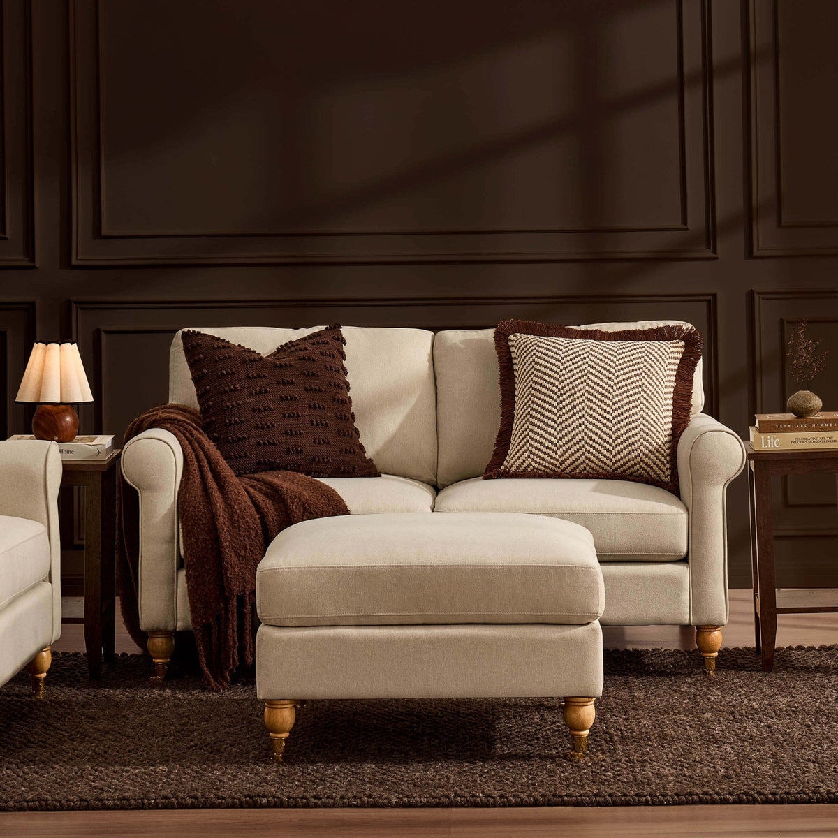 Dusklia - Sicily 2 Seater Sofa - Cream Linen