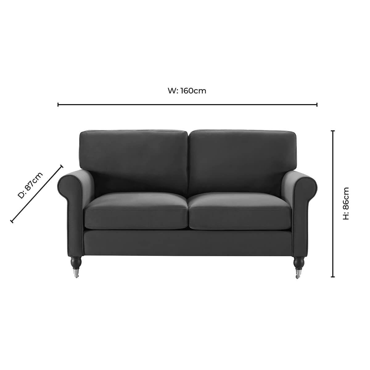 Dusklia - Sicily 2 Seater Sofa - Muted Moss