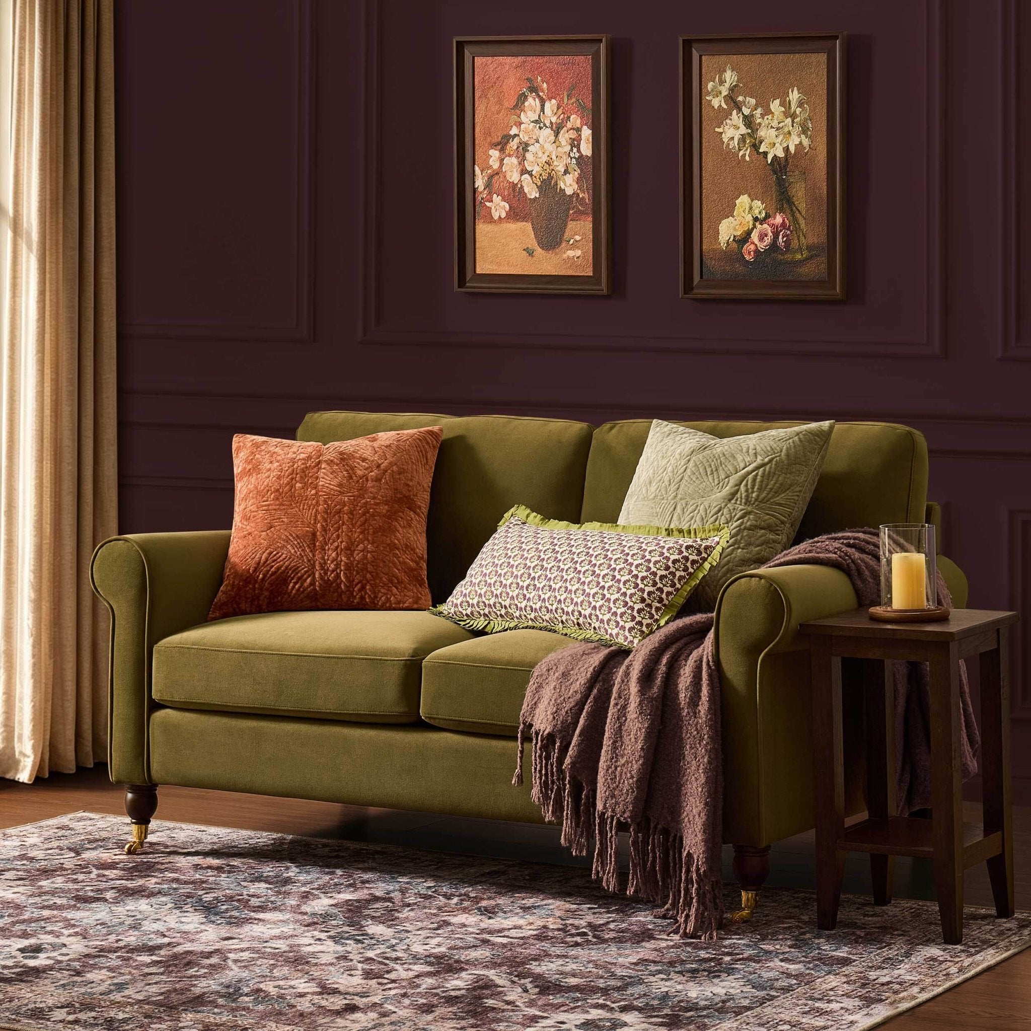Dusklia - Sicily 2 Seater Sofa - Muted Moss