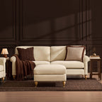 Dusklia - Sicily 3 Seater Sofa - Cream Linen