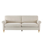 Dusklia - Sicily 3 Seater Sofa - Cream Linen