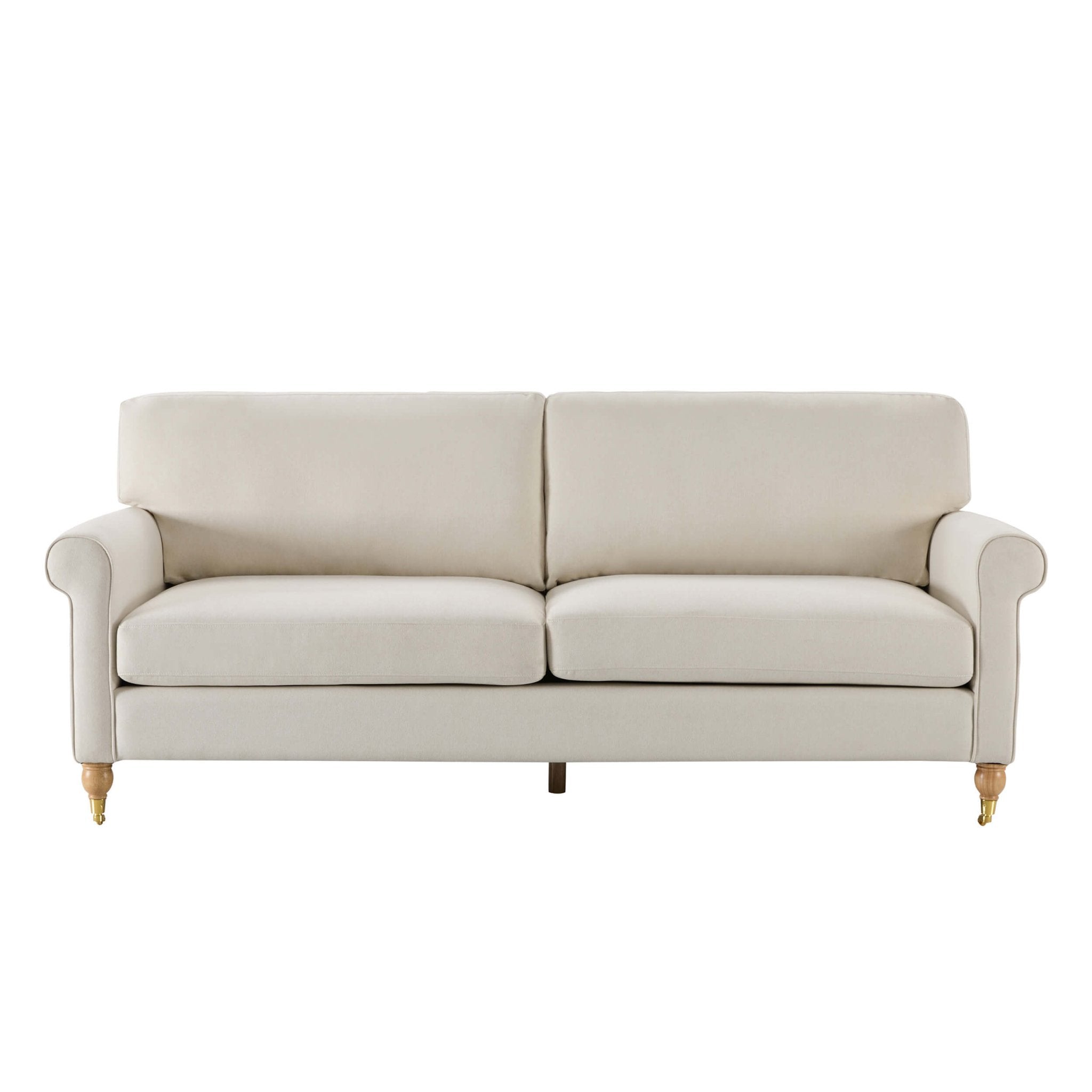 Dusklia - Sicily 3 Seater Sofa - Cream Linen