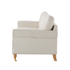 Dusklia - Sicily 3 Seater Sofa - Cream Linen