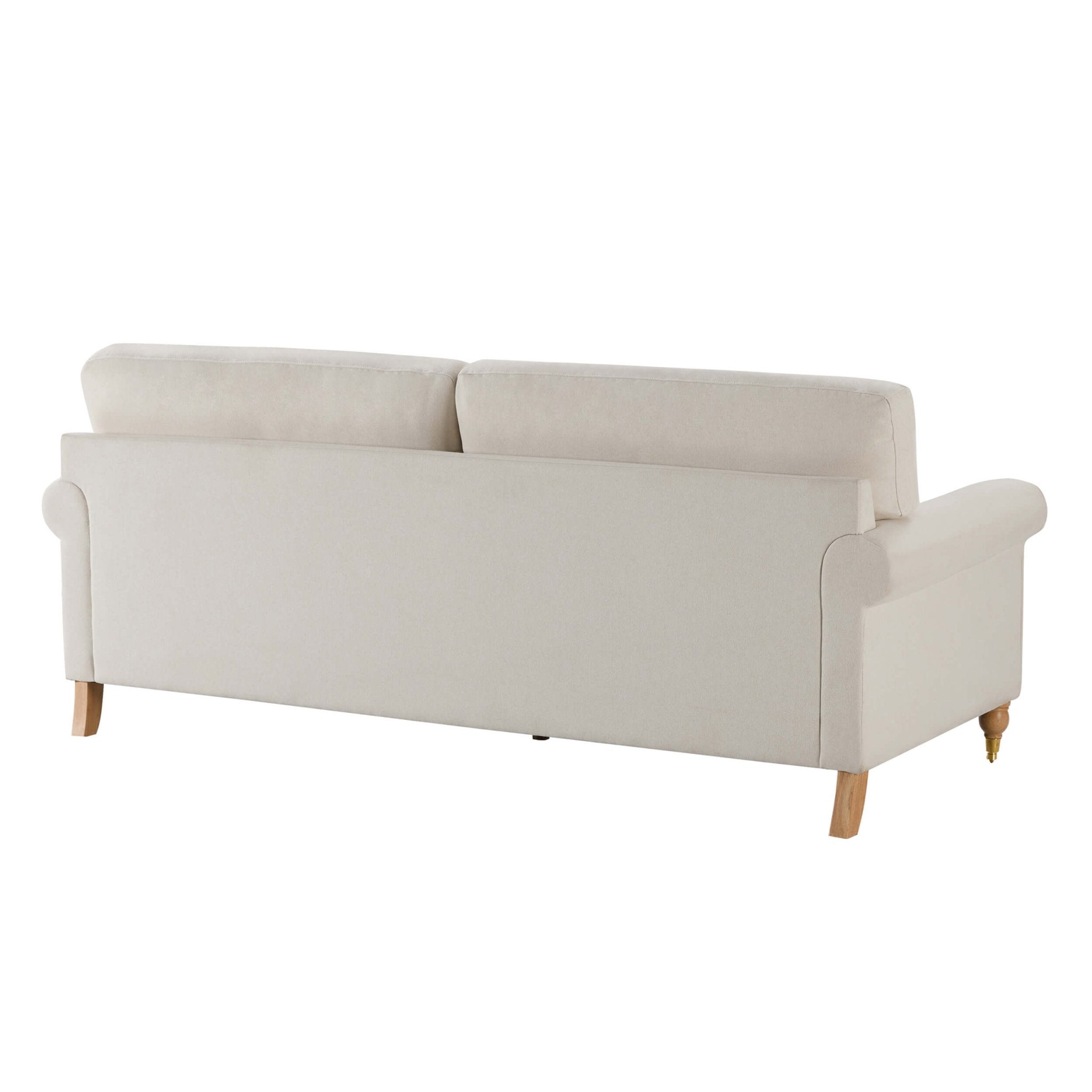Dusklia - Sicily 3 Seater Sofa - Cream Linen