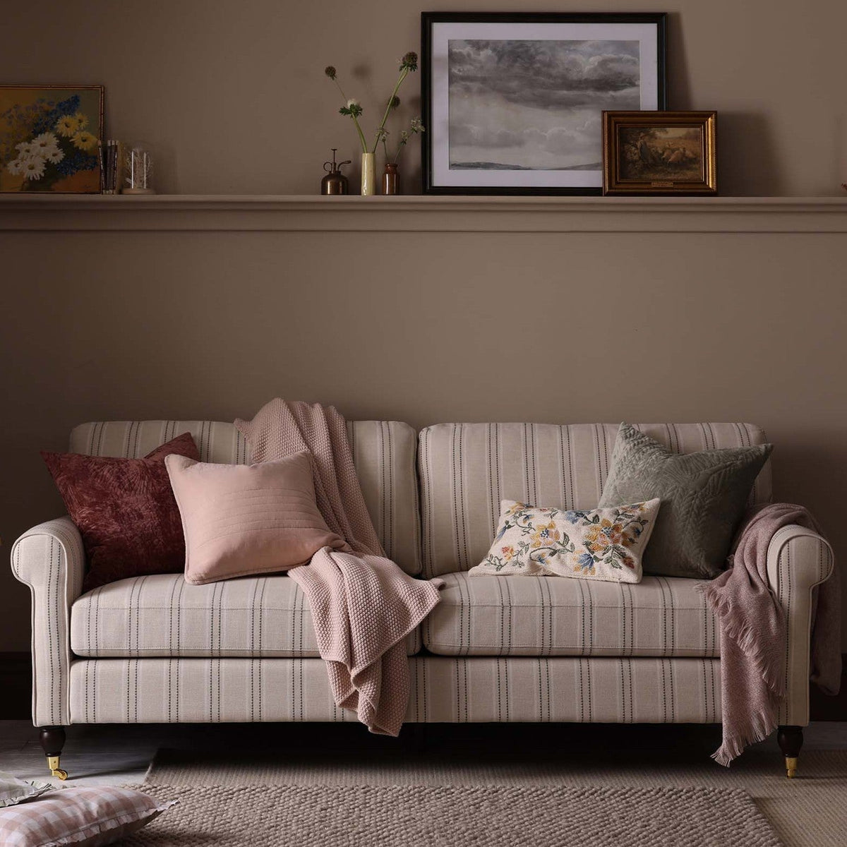 Dusklia - Sicily 3 Seater Sofa - Stripe