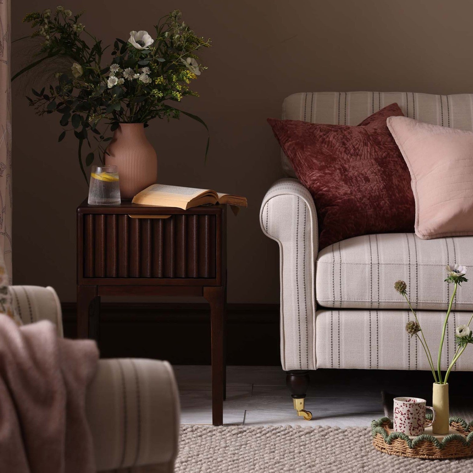 Dusklia - Sicily 3 Seater Sofa - Stripe