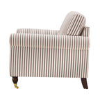 Dusklia - Sicily Armchair - Chocolate Stripe
