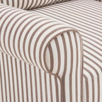 Dusklia - Sicily Armchair - Chocolate Stripe