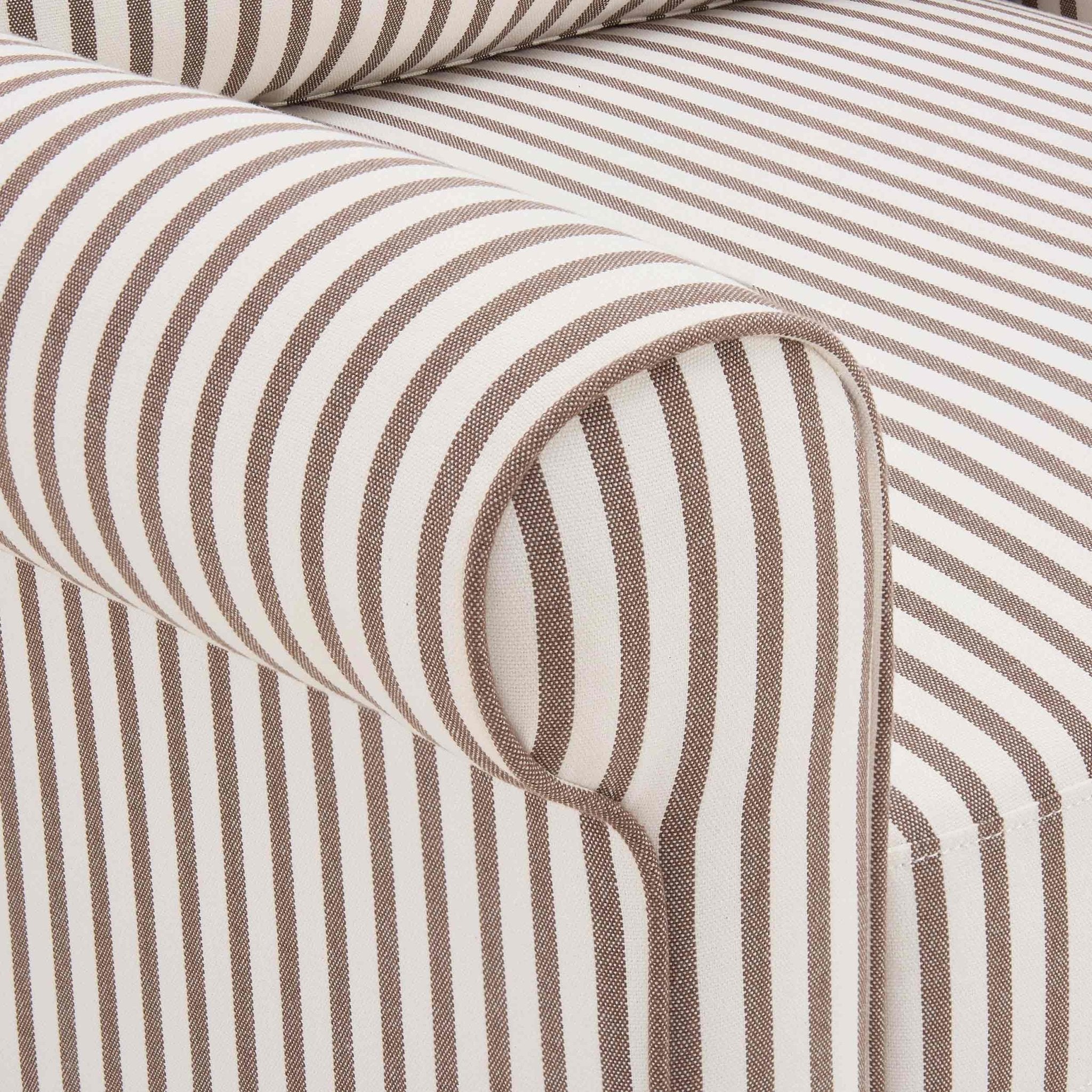Dusklia - Sicily Armchair - Chocolate Stripe