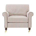 Dusklia - Sicily Armchair - Chocolate Stripe