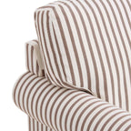 Dusklia - Sicily Armchair - Chocolate Stripe