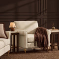 Dusklia - Sicily Armchair - Cream Linen