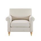 Dusklia - Sicily Armchair - Cream Linen