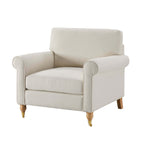 Dusklia - Sicily Armchair - Cream Linen