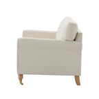 Dusklia - Sicily Armchair - Cream Linen