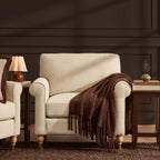 Dusklia - Sicily Armchair - Cream Linen