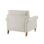 Dusklia - Sicily Armchair - Cream Linen