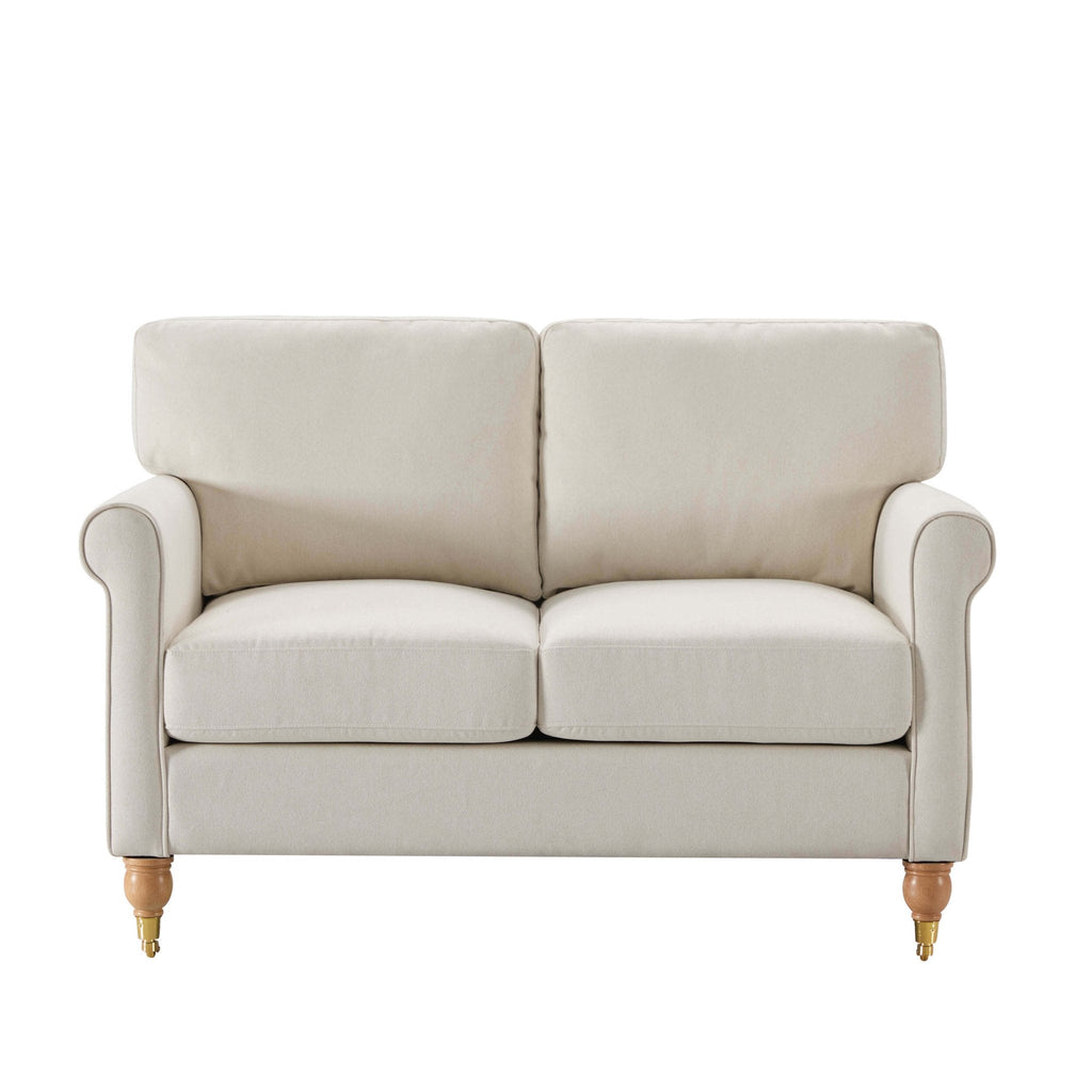 Dusklia - Sicily Small 2 Seater Sofa - Cream Linen