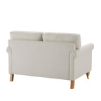 Dusklia - Sicily Small 2 Seater Sofa - Cream Linen