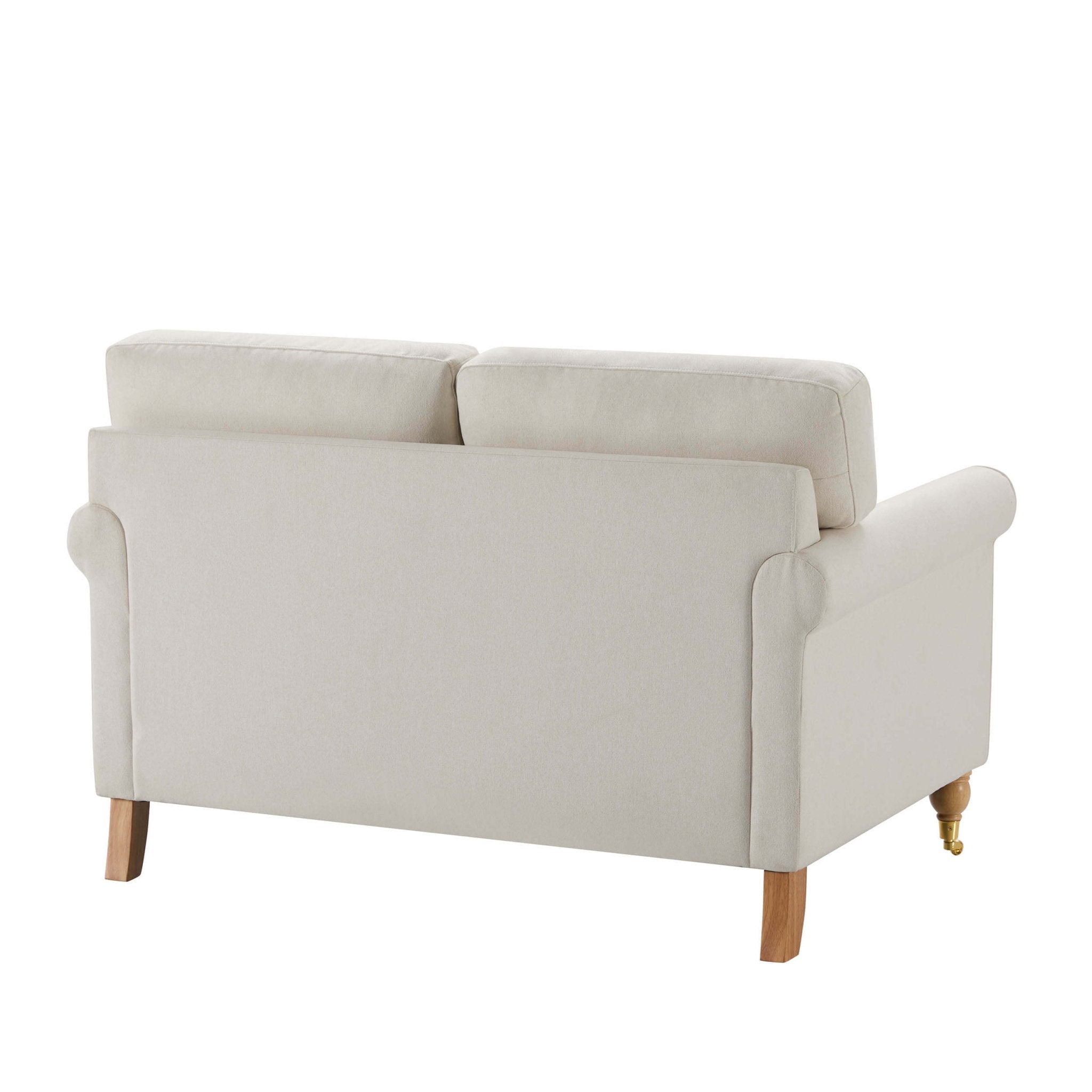 Dusklia - Sicily Small 2 Seater Sofa - Cream Linen