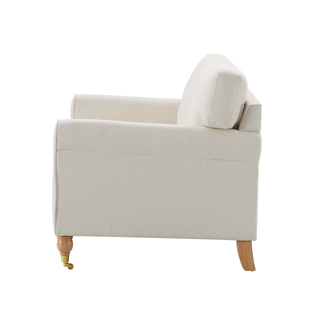 Dusklia - Sicily Small 2 Seater Sofa - Cream Linen