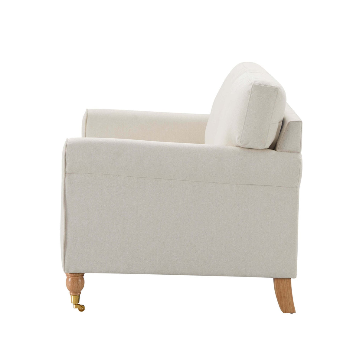 Dusklia - Sicily Small 2 Seater Sofa - Cream Linen