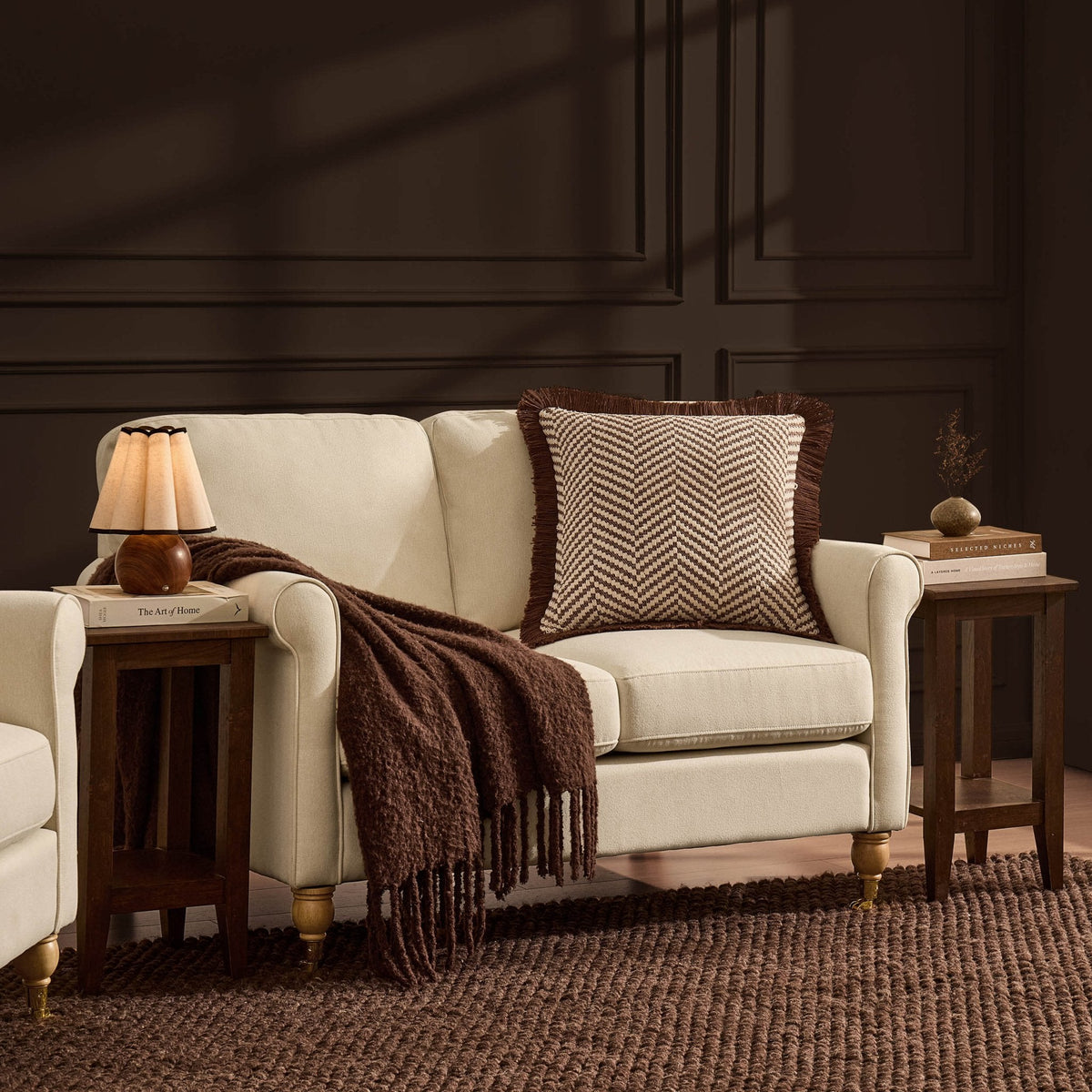Dusklia - Sicily Small 2 Seater Sofa - Cream Linen