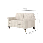 Dusklia - Sicily Small 2 Seater Sofa - Stripe