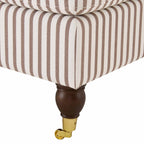 Dusklia - Sicily Pouffe - Chocolate Stripe