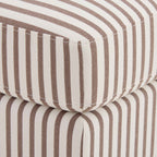 Dusklia - Sicily Pouffe - Chocolate Stripe