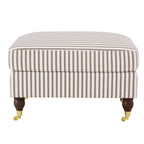 Dusklia - Sicily Pouffe - Chocolate Stripe