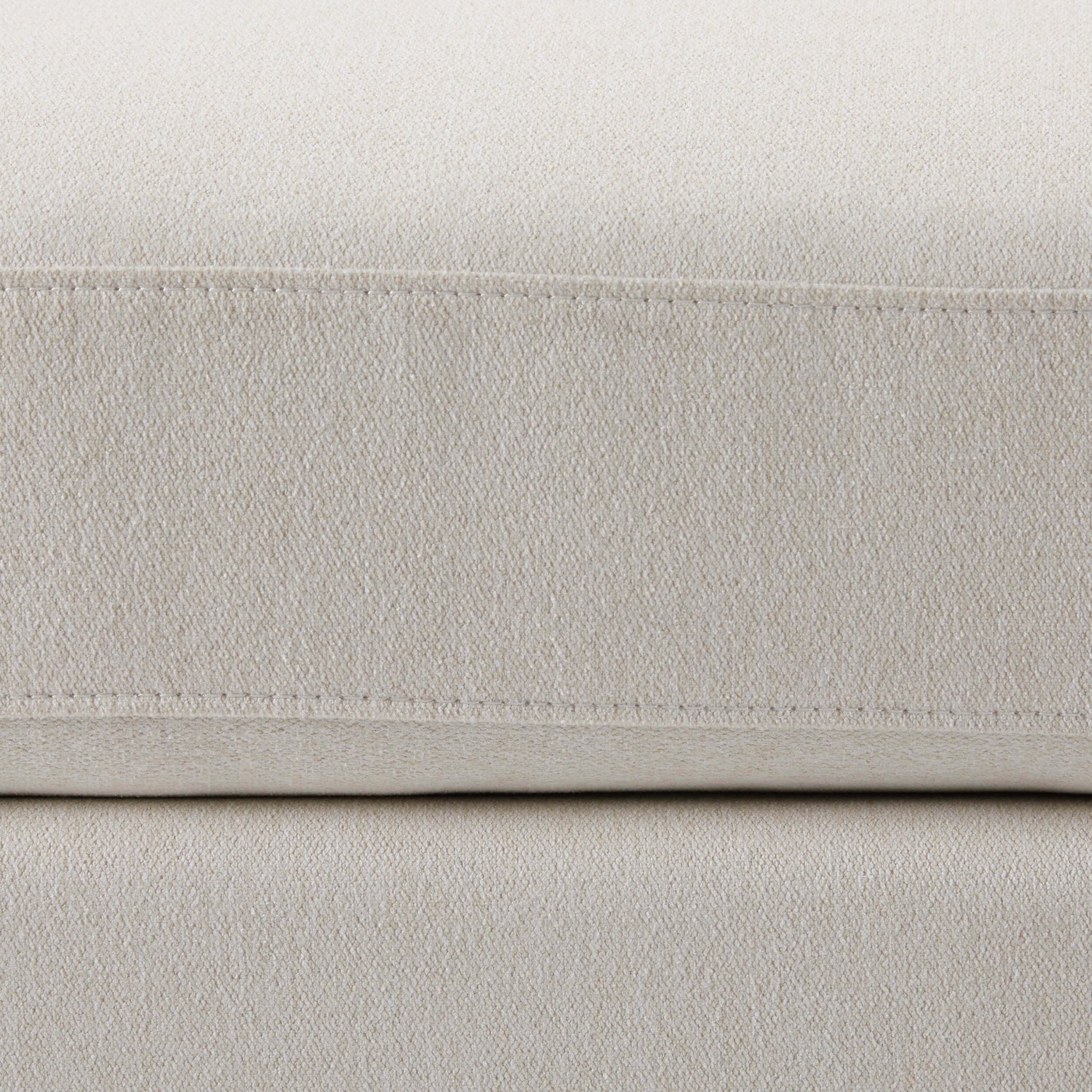 Dusklia - Sicily Pouffe - Cream Linen