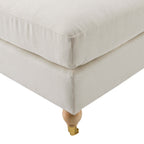 Dusklia - Sicily Pouffe - Cream Linen