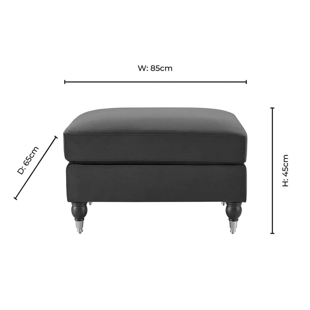 Dusklia - Sicily Pouffe - Muted Moss
