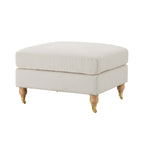 Dusklia - Sicily Pouffe - Cream Linen