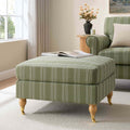 Dusklia - Sicily Pouffe - Green Stripe