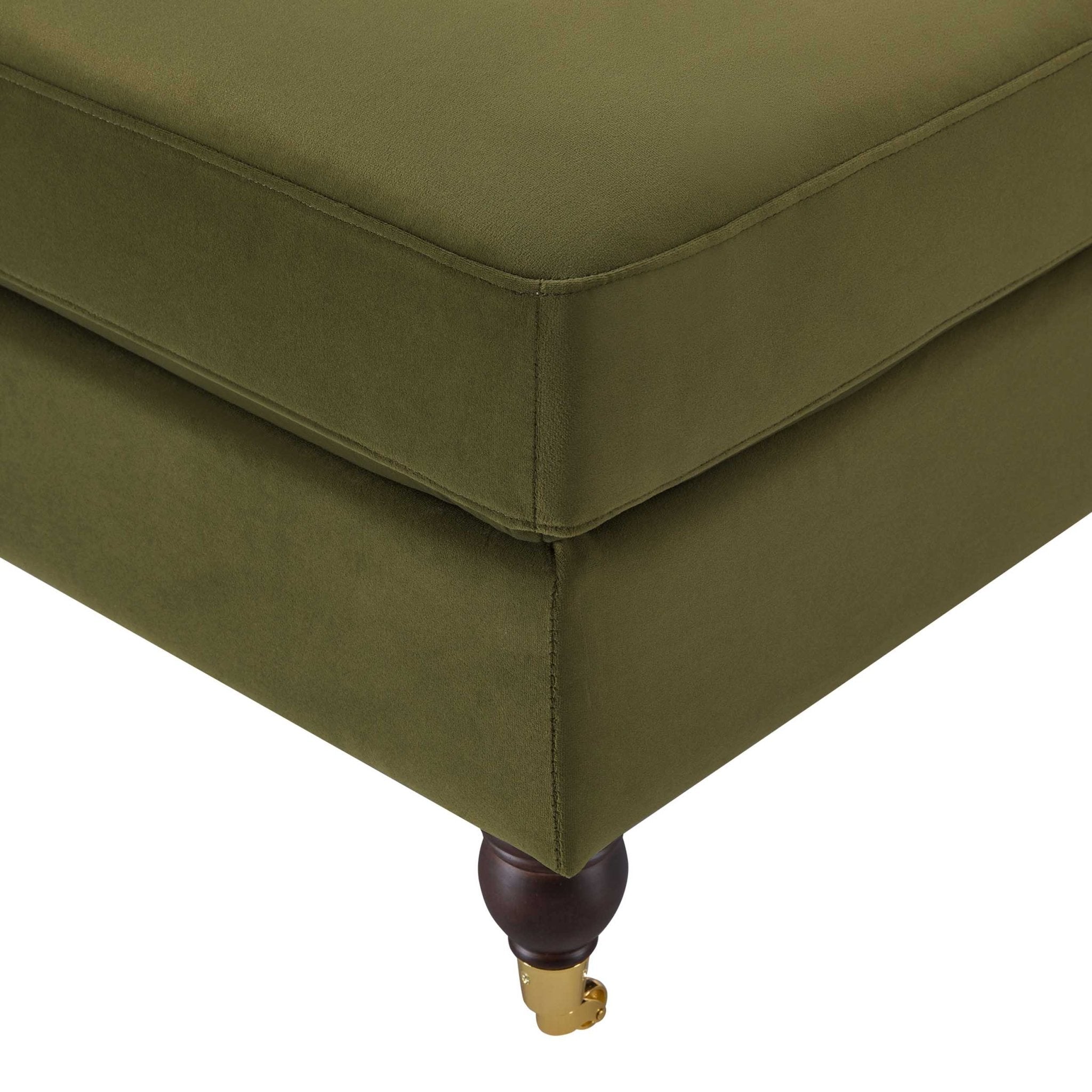 Dusklia - Sicily Pouffe - Muted Moss