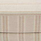 Dusklia - Sicily Pouffe - Natural Stitched Stripe