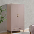 Dusklia - Sienna 2 Door Wardrobe with Drawer - Dusty Mauve