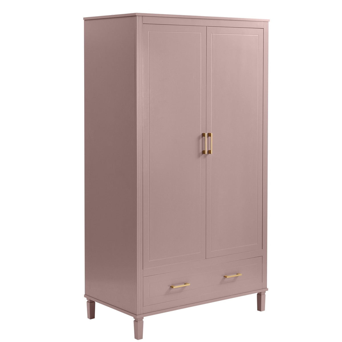 Dusklia - Sienna 2 Door Wardrobe with Drawer - Dusty Mauve