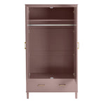 Dusklia - Sienna 2 Door Wardrobe with Drawer - Dusty Mauve