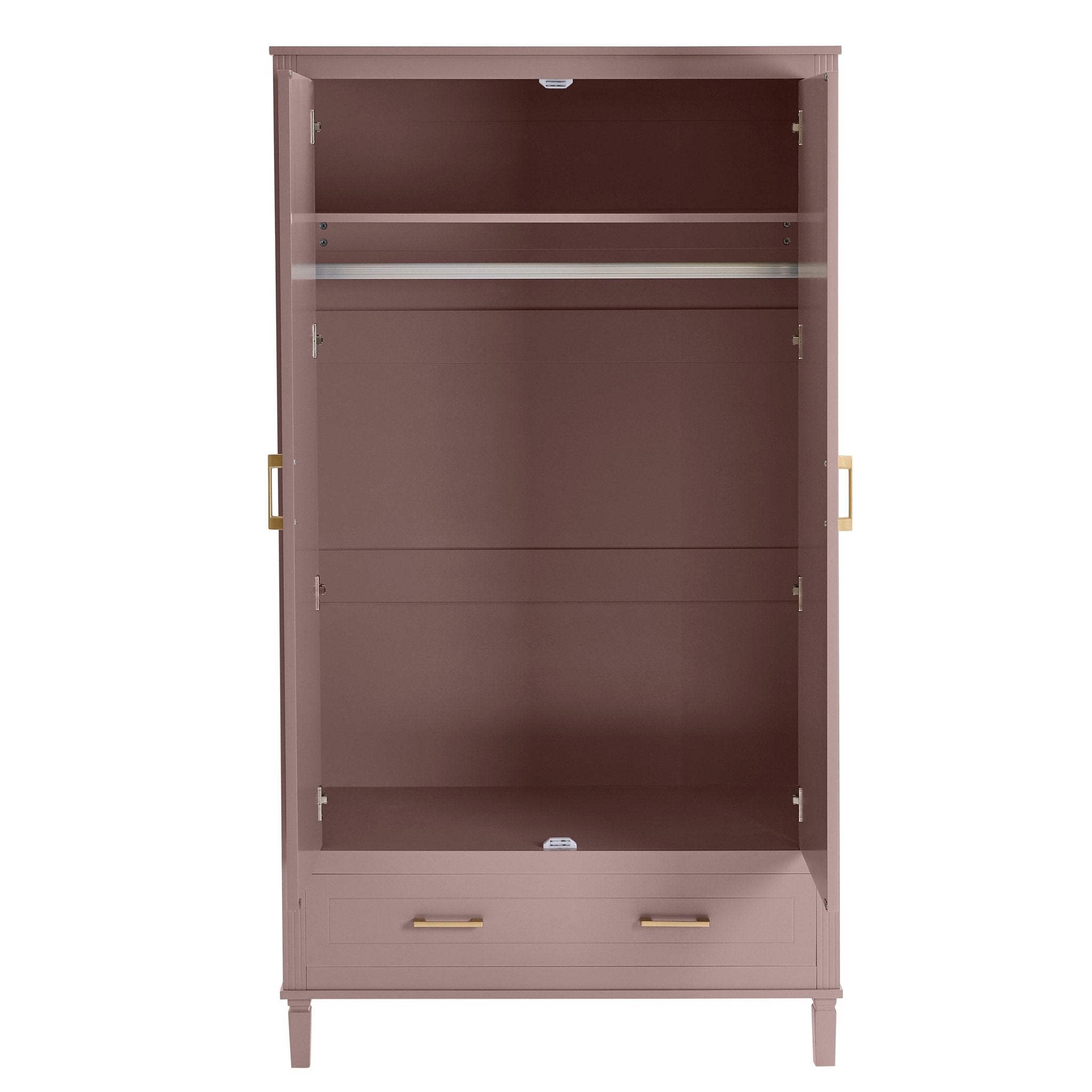 Dusklia - Sienna 2 Door Wardrobe with Drawer - Dusty Mauve