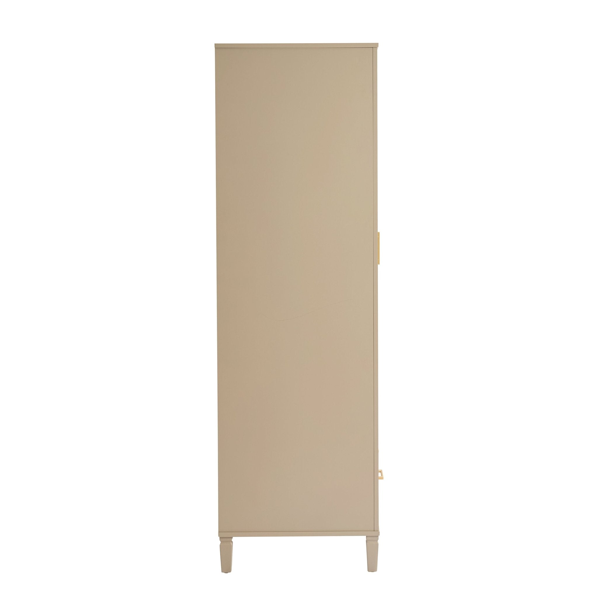 Dusklia - Sienna 2 Door Wardrobe with Drawer - Taupe