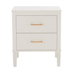 Dusklia - Sienna 2 Drawer Bedside Table - Cream