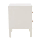 Dusklia - Sienna 2 Drawer Bedside Table - Cream
